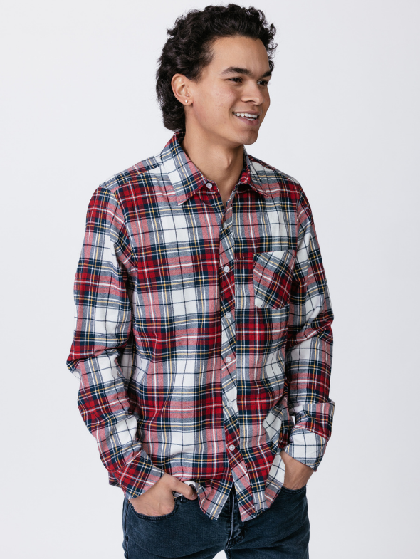 Scotch Plaid Unisex Classic Flannel Shirt